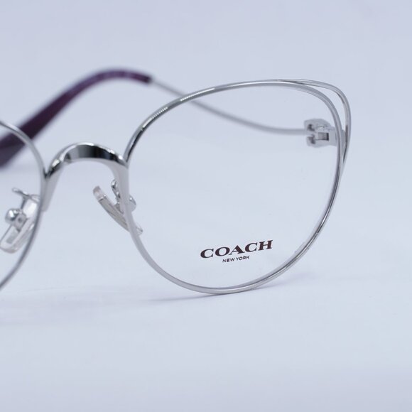 🕶️ New Coach HC5095 9001 Eyeglasses - Silver Frame 54mm - Picture 6 of 11